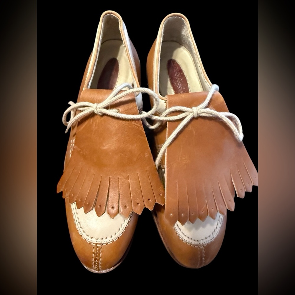1997 Leather Nike Zoom Air 2 Tone Women Golf Shoes Size 6.5 quiet luxury Italy